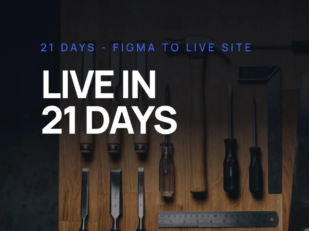 Cover slide: WordPress Web Design — Local Service Site Launched in 21 Days